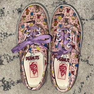 Vans “Peanuts” Dance Party Pink Shoes Size 13